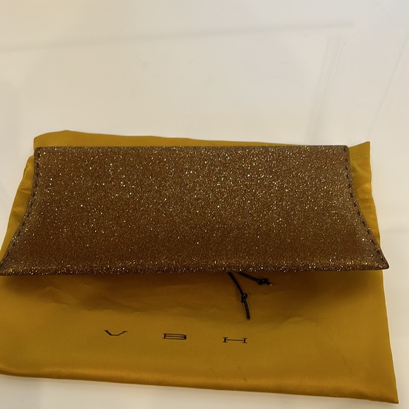 VBH Vernon Bruce Hoeksema Gold Glitter “STRETCH” Clutch Purse Edition Number 64 - Picture 5 of 5